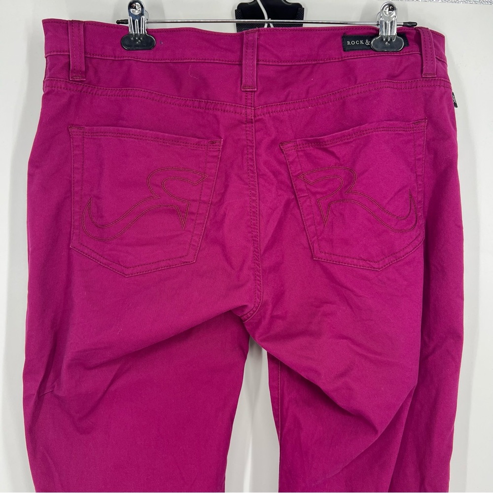Rock & Republic Magenta Pink High Rise Skinny Ankle Jeans XL - Picture 8 of 14